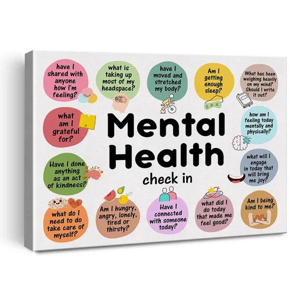 Multicolor_Mental_Health_Inspirational_Poster_Canvas_Wall_Art_|_For_Therapy_Office_School_Decor_Positive_Mental_Health_Check_in_Canvas_Print_Wall_Art_Painting_Ready_to_Hang_-_Easel_&_Hanging_Hook_12_x_16_Inch
