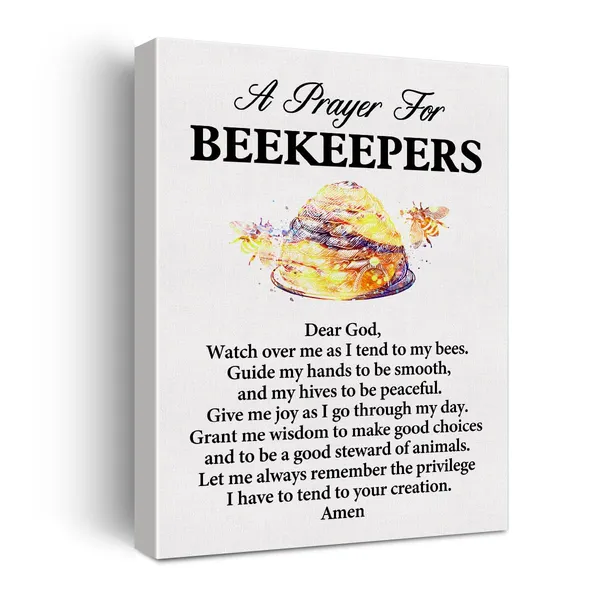 Multicolor_a_Beekeeper's_Prayer_Quote_Poster_Canvas_Wall_Art_|_For_Office_Home_Decor_-_Honey_Maker_Canvas_Print_Wall_Art_Painting_Ready_to_Hang_Gifts_-_Easel_&_Hanging_Hook_12_x_16_Inch