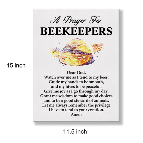Multicolor_a_Beekeeper's_Prayer_Quote_Poster_Canvas_Wall_Art_|_For_Office_Home_Decor_-_Honey_Maker_Canvas_Print_Wall_Art_Painting_Ready_to_Hang_Gifts_-_Easel_&_Hanging_Hook_12_x_16_Inch
