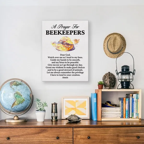 Multicolor_a_Beekeeper's_Prayer_Quote_Poster_Canvas_Wall_Art_|_For_Office_Home_Decor_-_Honey_Maker_Canvas_Print_Wall_Art_Painting_Ready_to_Hang_Gifts_-_Easel_&_Hanging_Hook_12_x_16_Inch