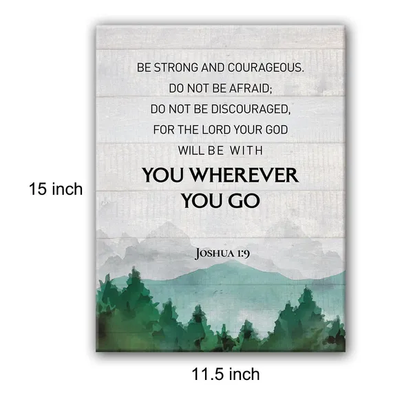 Multicolor_Christian_Joshua_1:9_Be_Strong_and_Courageous_Canvas_Wall_Art_|_For_Office_Home_Decor_-_Positive_Scripture_Canvas_Print_Wall_Art_Painting_Ready_to_Hang_Gifts_-_Easel_&_Hanging_Hook_12_x_16_Inch