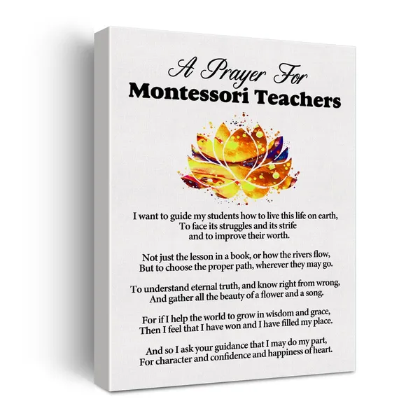 Multicolor_a_Montessori_Teacher's_Prayer_Quote_Poster_Canvas_Wall_Art_|_For_Office_Home_Decor_-_Teachers_Gift_Education_Professionals_Canvas_Print_Wall_Art_Painting_Ready_to_Hang_-_Easel_&_Hanging_Hook_12_x_16_Inch