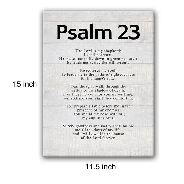 Multicolor_Christian_Psalm_23_the_Lord_is_My_Shepherd_Poster_Canvas_Wall_Art_|_For_Home_Office_Decor_-_Positive_Scripture_Canvas_Print_Wall_Art_Painting_Ready_to_Hang_Gifts_-_Easel_&_Hanging_Hook_12_x_16_Inch