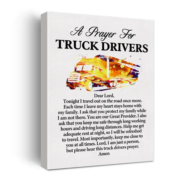 Multicolor_a_Truck_Driver's_Prayer_Quote_Poster_Canvas_Wall_Art_|_For_Office_Home_Decor_-_Truckers_Canvas_Print_Wall_Art_Painting_Ready_to_Hang_Gifts_-_Easel_&_Hanging_Hook_12_x_16_Inch