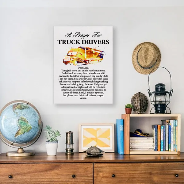 Multicolor_a_Truck_Driver's_Prayer_Quote_Poster_Canvas_Wall_Art_|_For_Office_Home_Decor_-_Truckers_Canvas_Print_Wall_Art_Painting_Ready_to_Hang_Gifts_-_Easel_&_Hanging_Hook_12_x_16_Inch