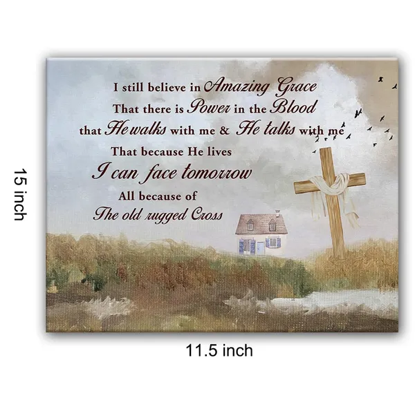 Multicolor_Inspirational_Motivational_Christian_Poster_Canvas_Wall_Art_|_For_Home_Decor_Positive_I_Still_Believe_in_Amazing_Grace_Canvas_Print_Painting_Framed_Religious_Gifts_-_Easel_&_Hanging_Hook_12_x_16_Inch