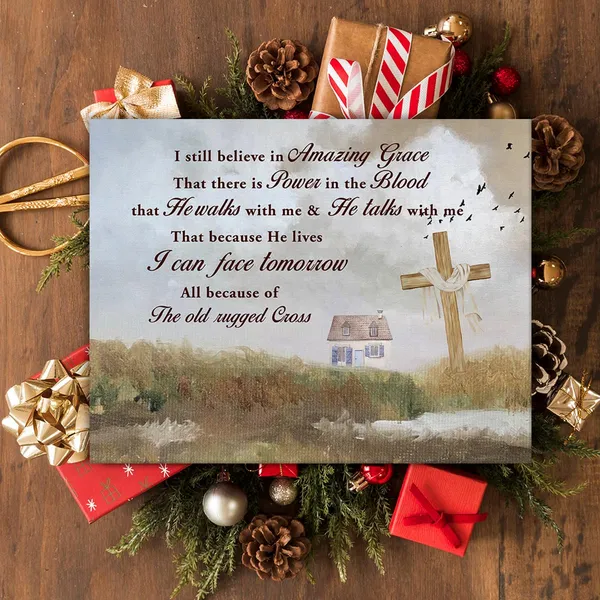 Multicolor_Inspirational_Motivational_Christian_Poster_Canvas_Wall_Art_|_For_Home_Decor_Positive_I_Still_Believe_in_Amazing_Grace_Canvas_Print_Painting_Framed_Religious_Gifts_-_Easel_&_Hanging_Hook_12_x_16_Inch