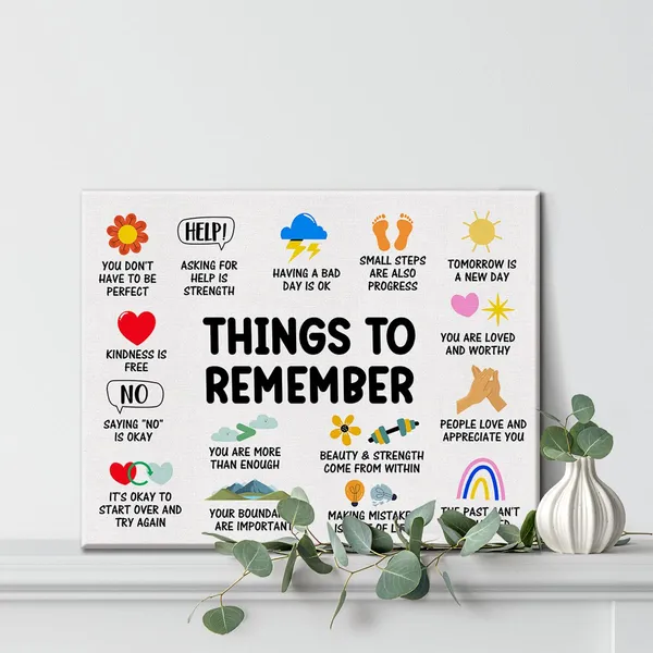 Multicolor_Inspirational_Mental_Health_Poster_Canvas_Wall_Art_|_For_Therapy_Office_Decor_Positive_Things_to_Remember_Canvas_Print_Wall_Art_Painting_Ready_to_Hang_-_Easel_&_Hanging_Hook_12_x_16_Inch