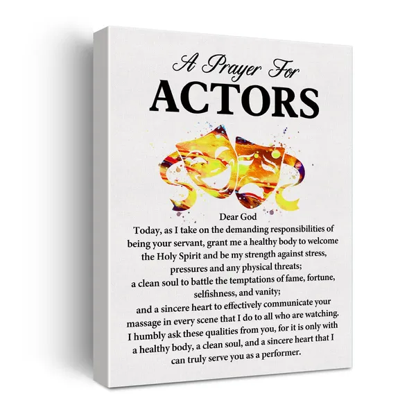 Multicolor_a_Actor's_Prayer_Quote_Poster_Canvas_Wall_Art_|_For_Office_Home_Decor_-_Actor_Per|_Form_Professionals_Actor_Canvas_Print_Wall_Art_Painting_Ready_to_Hang_Gifts_-_Easel_&_Hanging_Hook_12_x_16_Inch