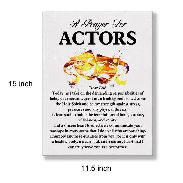 Multicolor_a_Actor's_Prayer_Quote_Poster_Canvas_Wall_Art_|_For_Office_Home_Decor_-_Actor_Per|_Form_Professionals_Actor_Canvas_Print_Wall_Art_Painting_Ready_to_Hang_Gifts_-_Easel_&_Hanging_Hook_12_x_16_Inch