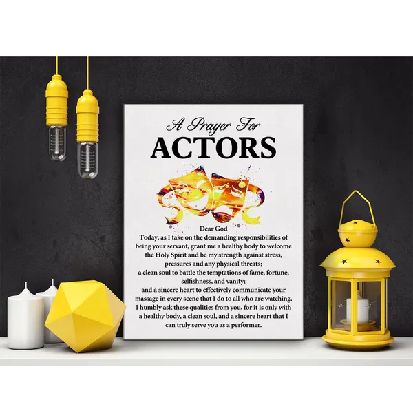 Multicolor_a_Actor's_Prayer_Quote_Poster_Canvas_Wall_Art_|_For_Office_Home_Decor_-_Actor_Per|_Form_Professionals_Actor_Canvas_Print_Wall_Art_Painting_Ready_to_Hang_Gifts_-_Easel_&_Hanging_Hook_12_x_16_Inch