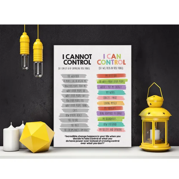 Multicolor_Inspirational_Mental_Health_Poster_Canvas_Wall_Art_|_For_Therapy_Office_Decor_Positive_I_Can_Control_Canvas_Print_Wall_Art_Psychology_Painting_Ready_to_Hang_Gifts_-_Easel_&_Hanging_Hook_12_x_16_Inch