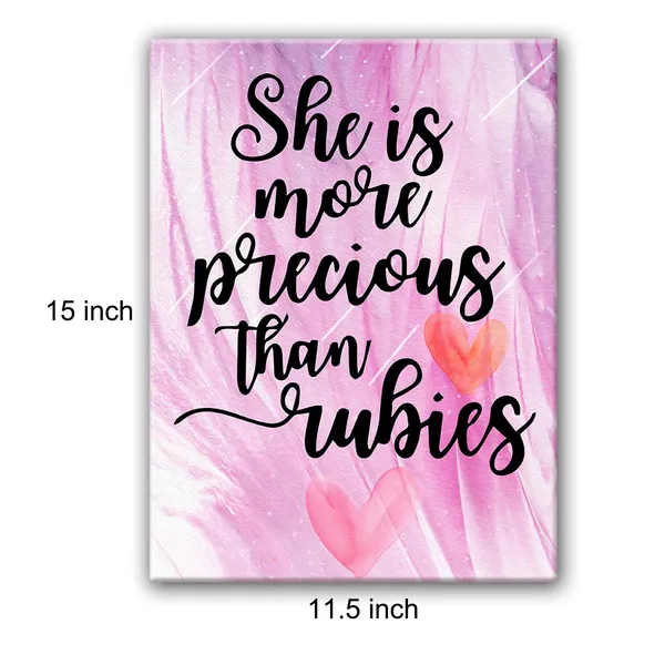 Multicolor_She_is_More_Precious_than_Rubies_Poster_Canvas_Wall_Art_|_For_Nursery/Home/Girls_Room_Decor_-_Inspirational_Quotes_Canvas_Wall_Art_-_Bible_Verse_Quote_Canvas_Print_Wall_Art_Painting_Ready_to_Hang_Home_Decoration_Gift_-_12_x_16_Inch