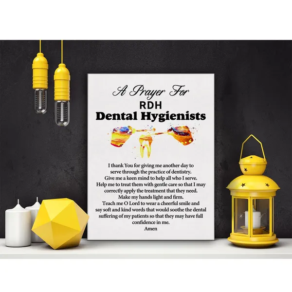 Multicolor_a_Dental_Hygienist's_Prayer_Quote_Poster_Canvas_Wall_Art_|_For_Office_Home_Decor_-_Dental_Hygienists_Dental_Professionals_Canvas_Print_Wall_Art_Painting_Ready_to_Hang_Gifts_-_Easel_&_Hanging_Hook_12_x_16_Inch