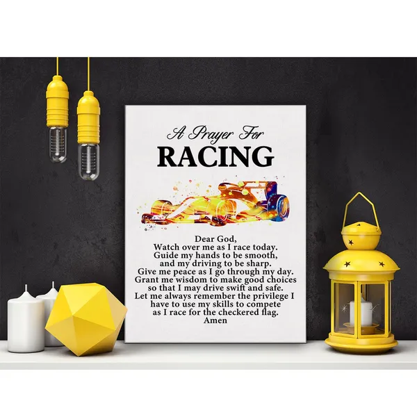 Multicolor_a_Racing's_Prayer_Quote_Poster_Canvas_Wall_Art_|_For_Office_Home_Decor_-_Race_Driver_Gift_Racing_Professionals_Canvas_Print_Wall_Art_Painting_Ready_to_Hang_Gifts_-_Easel_&_Hanging_Hook_12_x_16_Inch