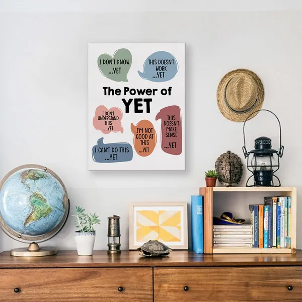 Multicolor_Growth_Mindset_the_Power_of_Yet_Poster_Canvas_Wall_Art_|_For_Home_Therapy_Counseling_Office_Nursery_Decor_Canvas_Print_Wall_Art_Painting_Ready_to_Hang_Gifts_-_Easel_&_Hanging_Hook_12_x_16_Inch