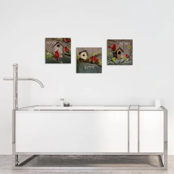 Multicolor_3_Piece_Birds_Wall_Art_|_For_Farmhouse_Vintage_Red_Cardinals_Birds_Picture_Print_on_Canvas_Retro_Hope_Love_Home_Quotes_Poster_Wall_Decor_Stretched_Ready_to_Hang_|_For_Home_Living_Room_Decoration