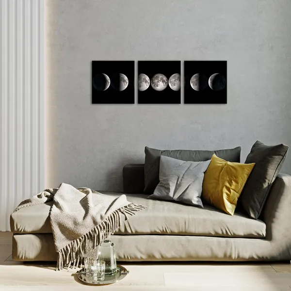 Multicolor_3_Pieces_Moon_Phases_Canvas_Wall_Art_Modern_Lunar_Phases_Picture_Painting_Prints_Contemporary_Bedroom_Bathroom_Decor