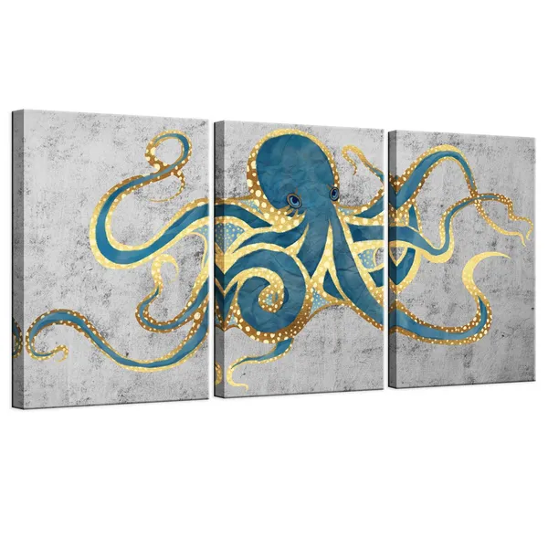 Multicolor_3_Piece_Canvas_Wall_Art_Abstract_Teal_Green_Octopus_Painting_Prints_on_Canvas_Sea_Life_Picture_Poster_Gallery_Wrap_Vintage_Farmhouse_Home_Living_Room_Wall_Decora_Ready_to_Hang