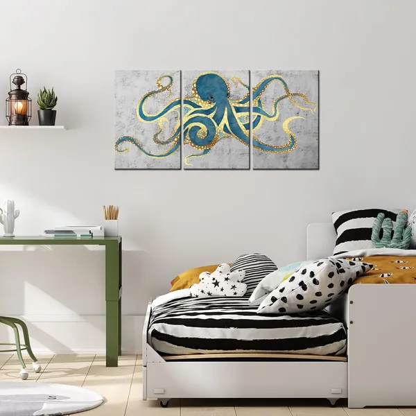 Multicolor_3_Piece_Canvas_Wall_Art_Abstract_Teal_Green_Octopus_Painting_Prints_on_Canvas_Sea_Life_Picture_Poster_Gallery_Wrap_Vintage_Farmhouse_Home_Living_Room_Wall_Decora_Ready_to_Hang