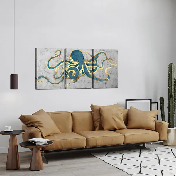 Multicolor_3_Piece_Canvas_Wall_Art_Abstract_Teal_Green_Octopus_Painting_Prints_on_Canvas_Sea_Life_Picture_Poster_Gallery_Wrap_Vintage_Farmhouse_Home_Living_Room_Wall_Decora_Ready_to_Hang