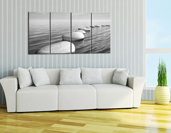 Multicolor_Zen_Canvas_Wall_Art_Peaceful_Relaxing_Grey_Zen_Stones_Pictures_Poster_Wall_Art_|_For_Living_Room_Bedroom_Spa_Yoga_Room_Wall_Decoration_Stretched_on_Wood_Frame_Ready_to_Hang