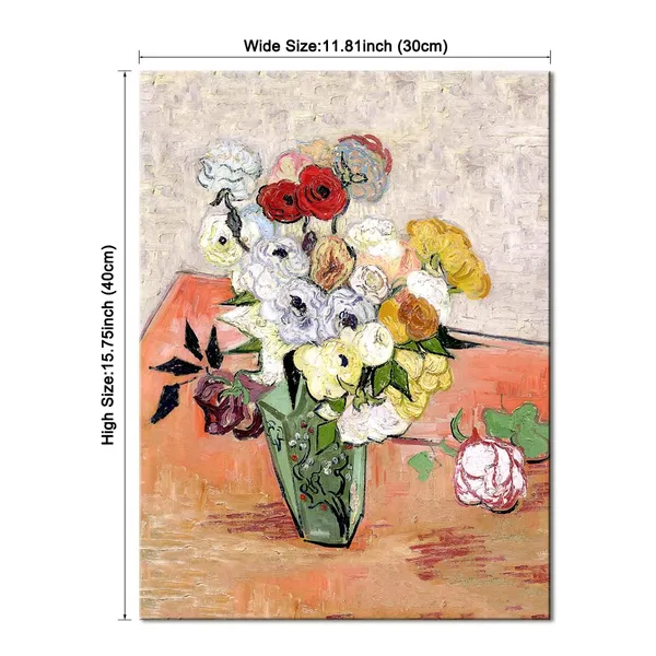 Multicolor_Abstract_Flowers_Canvas_Prints_Japanese_Vase_with_Roses_and_Anemones_by_Vincent_Van_Gogh_Oil_Paintings_Reproduction_Artwork_|_For_Home_Office_Bedroom_Decorations