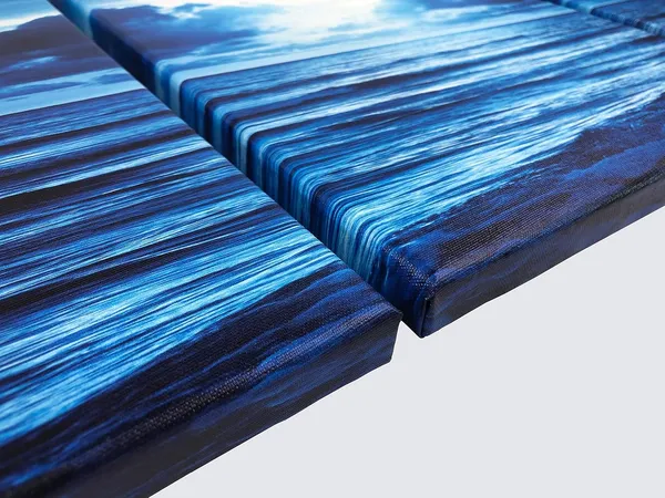 Multicolor_Modern_3_Panels_Blue_Clouds_Landscape_Canvas_Prints_Wall_Art_Moon_Sea_Beach_Pictures_Paintings_Artwork_|_For_Living_Room_Bedroom_Home_Decorations_AH3003-3040