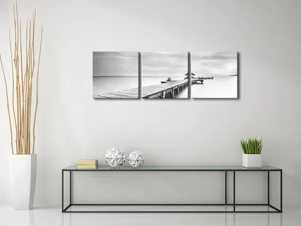 Multicolor_Large_3_Panels_Black_and_White_Peace_Ocean_Bridge_Landscape_Canvas_Prints_Modern_Seascape_Canvas_Wall_Art_Sea_Pictures_Artwork_|_For_Living_Room_Bedroom_Home_Decorations_AH3067