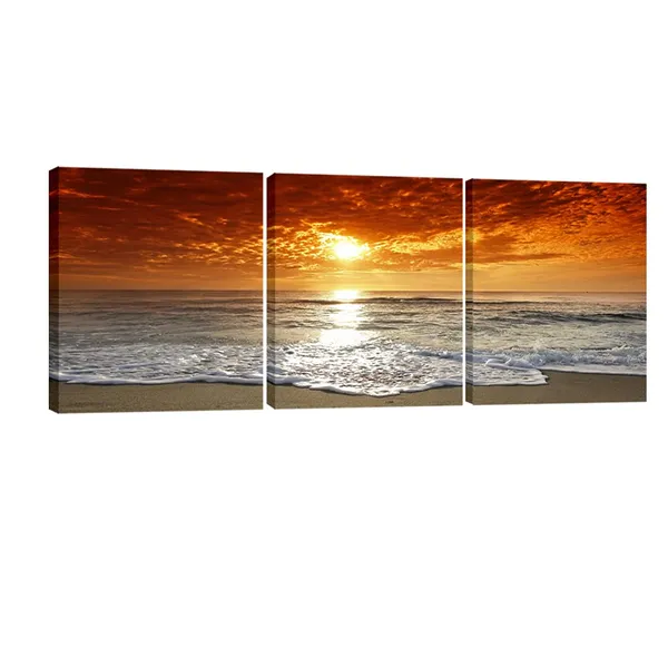 Multicolor_Grand_Sight_3_Panel_Modern_Stretched_and_Framed_Seascape_Giclee_Canvas_Prints_Contemporary_Sea_Beach_Pictures_Paintings_on_Canvas_Wall_Art_|_For_Living_Room_Bedroom_Home_Decorations_AH3045