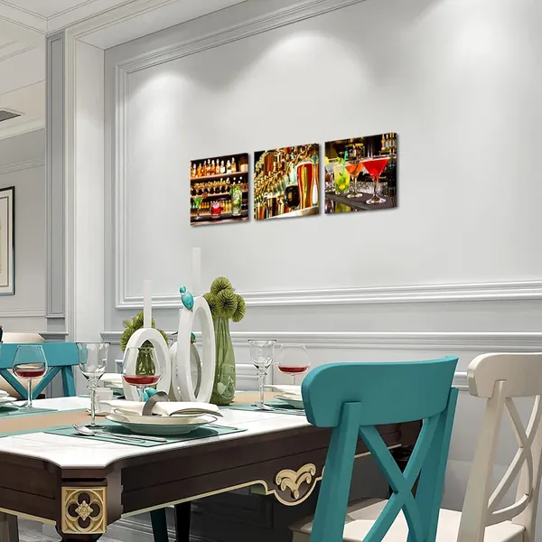 Multicolor_Colorful_Alcohol_Cocktails_Canvas_Prints_Drinks_Wall_Art_Sparkling_Wine_Pictures_Art_|_For_Party_Decoration_Modern_Bar_Pub_Home_Dining_Room_Wall_Decor_12''x12''x3panels