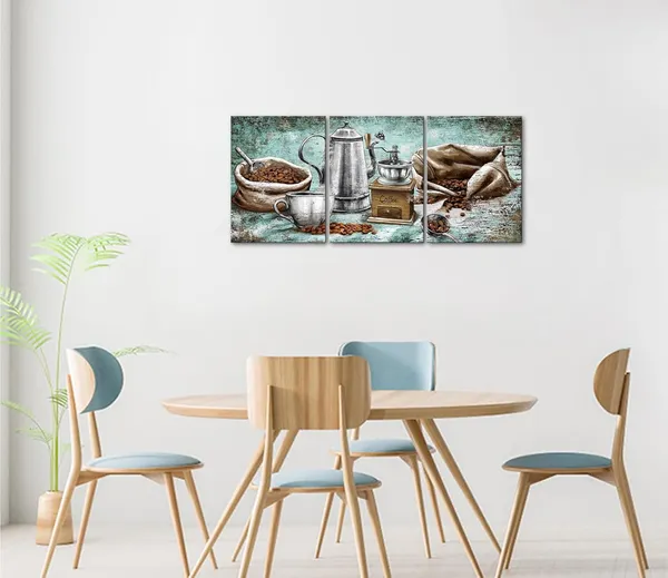 Multicolor_Coffee_Bean_Canvas_Wall_Art_Coffee_Painting_Coffee_Cup_Grinder_Artwork_Prints_Food_Picture_|_For_Home_Dinning_Room_Coffee_Shop_Bar_Decor_12"x16"x3pcs