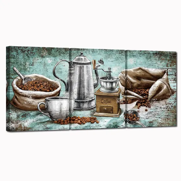 Multicolor_Coffee_Bean_Canvas_Wall_Art_Coffee_Painting_Coffee_Cup_Grinder_Artwork_Prints_Food_Picture_|_For_Home_Dinning_Room_Coffee_Shop_Bar_Decor_12"x16"x3pcs