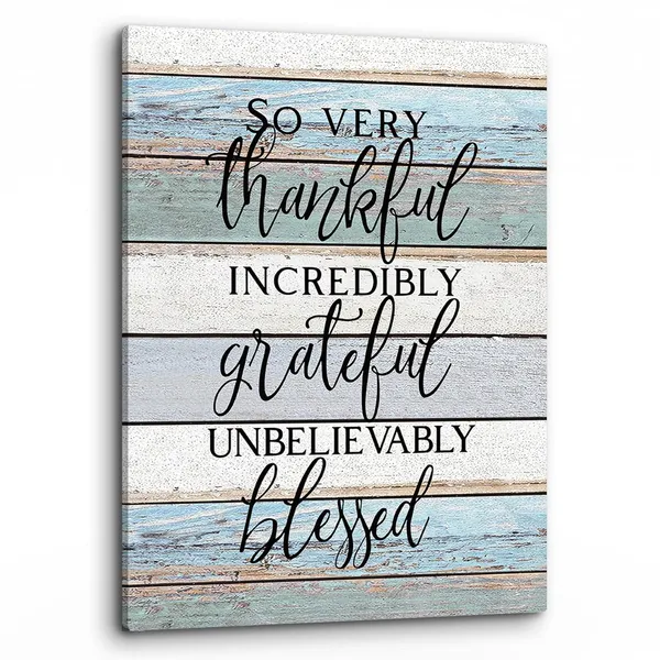Multicolor_So_Very_Thankful_Incredibly_Grateful_Unbelievably_Blessed_Inspirational_Quotes_Wall_Art,Home_Thankful_Print_Framed_Canvas_Painting_Artwork_Home_Bathroom_Kitchen_Room_Office_Decor(11x14_Inch)
