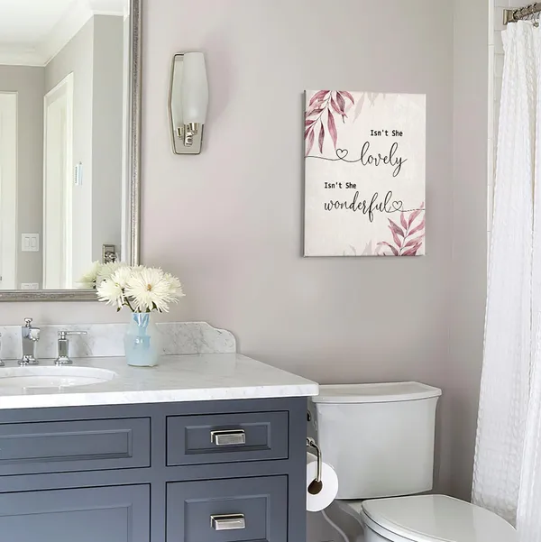 Multicolor_Isn'_t_She_Lovely_Nursery_Wall_Art,_Baby_Girl_Sign,_Baby_Girl_Nursery_Decor,_Boho_Nursery_Girls_Room_Decorations_Poster_Print_Framed_Canvas_Artwork_|_For_Home_Baby_Girl_Nursery_Decor(11x14_Inch)