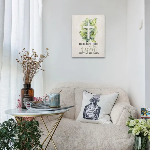 Multicolor_He_Is_Not_Here_He_Has_Risen_Wall_Art,_He_Is_Risen_Sign,_He_Is_Risen_Decor,_Christian_Easter_Decorations_Poster_Print_Framed_Canvas_Painting_Artwork_|_For_Home_Room_Office_Decor(11x14_Inch)