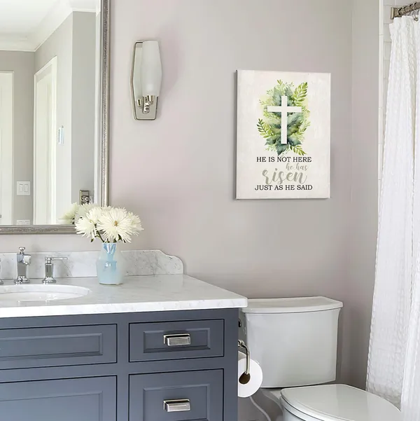 Multicolor_He_Is_Not_Here_He_Has_Risen_Wall_Art,_He_Is_Risen_Sign,_He_Is_Risen_Decor,_Christian_Easter_Decorations_Poster_Print_Framed_Canvas_Painting_Artwork_|_For_Home_Room_Office_Decor(11x14_Inch)