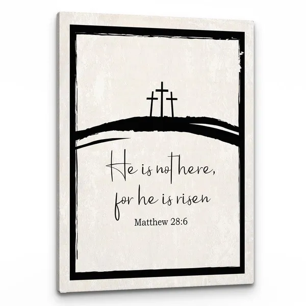 Multicolor_He_Is_Risen_Wall_Art,_He_Is_Risen_Sign,_He_Is_Risen_Decor,_Christian_Easter_Decorations_Poster_Print_Framed_Canvas_Painting_Artwork_|_For_Home_Room_Office_Easter_Religious_Decor(11x14_Inch)