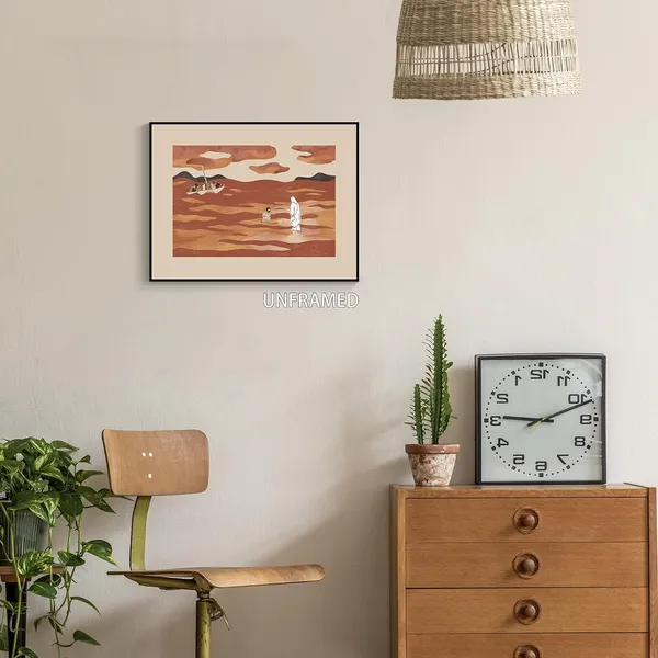 Multicolor_OAOPIC_Abstract_Jesus_Pictures_Canvas_Wall_Art,_Jesus_and_Peter_Walk_on_Water_Minimalist_Posters_|_For_Room_Aesthetic_Decor,_Christian_Spiritual_Religious_Prints_Paintings_12x16in_Unframed