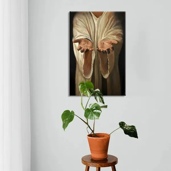 Multicolor_Framed_Jesus_wall_art_The_Hand_of_God_Christ_Religion_Canvas_The_Jesus_Hand_Wall_Decor_Bible_Pictures_Posters_Prints_Paintings_|_For_Living_Room_Bedroom_Church_Decorations_Ready_to_Hang