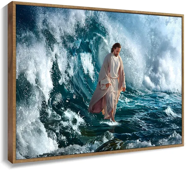 Multicolor_1Pc_Jesus_Walking_on_the_Water_Canvas_Wall_Art_Christian_Abstract_Art_Posters_Prints_God_Painting_Modern_Pictures_Artwork_Bedroom_Living_Room_Office_Home_Decor_Unframed