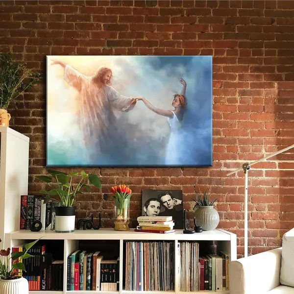 Multicolor_Jesus_Christ_dancing_with_ballerina_print_christian_art_jesus_with_woman_painting_digital_jesus_art_jesus_picture_modern_home_decor_canvas_wall_art_poster