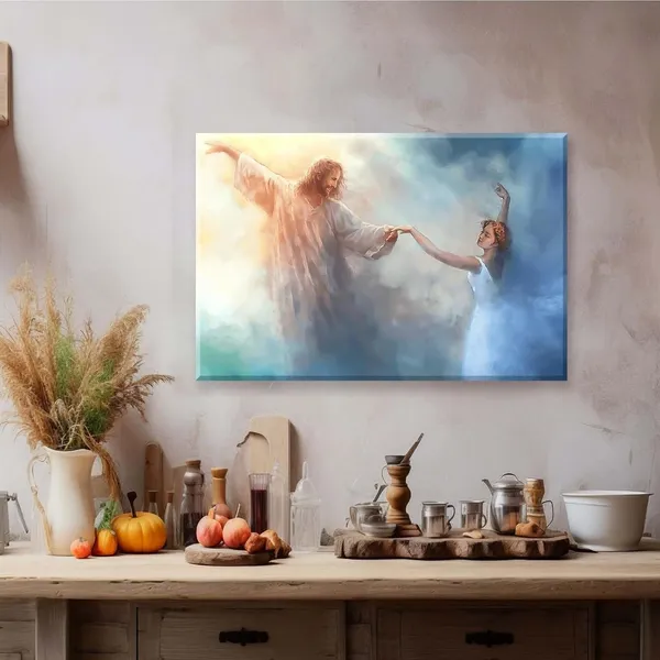 Multicolor_Jesus_Christ_dancing_with_ballerina_print_christian_art_jesus_with_woman_painting_digital_jesus_art_jesus_picture_modern_home_decor_canvas_wall_art_poster