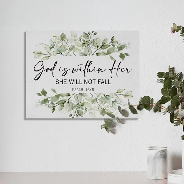 Multicolor_Christian_Wall_Art,_God_is_within_Her_Bible_Verses_Canvas_Wall_Decor,_Psalm_46_:_5_Christian_Wall_Art_Framed,_Jesus_Decor,_Prayer_Room_Decor,_Sage_Green_Bathroom_Decor,_11x14