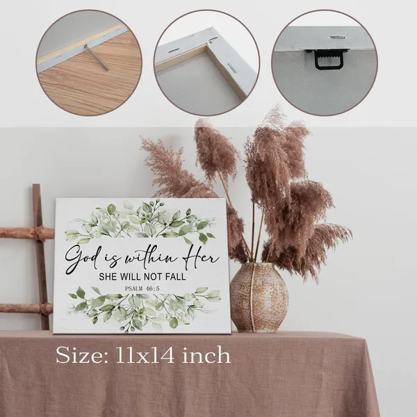 Multicolor_Christian_Wall_Art,_God_is_within_Her_Bible_Verses_Canvas_Wall_Decor,_Psalm_46_:_5_Christian_Wall_Art_Framed,_Jesus_Decor,_Prayer_Room_Decor,_Sage_Green_Bathroom_Decor,_11x14