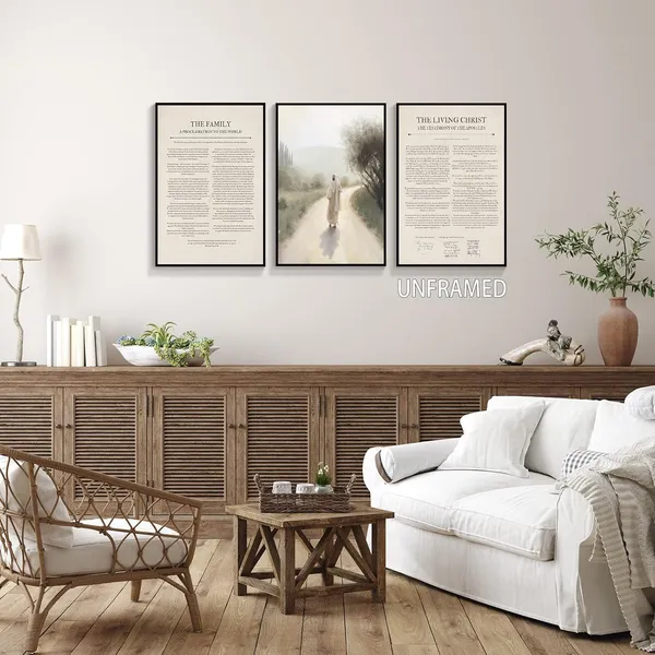 Multicolor_3_Piece_The_Living_Christ_Family_Proclamation_Canvas_Wall_Art_-_Jesus_Painting_Mormon_Art_Poster_-_Latter_Day_Saint_LDS_Pictures_Print_-_Christian_Catholic_Bible_Verse_Decor_12x16in_Unframed