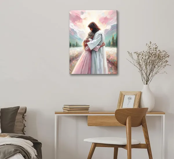 Multicolor_Jesus_Hugging_Woman_Canvas_Wall_Art_Christian_Bible_Stories_Painting_Picture_Wall_Decor_Religious_Belief_Inspirational_Poster_Print_Artwork_|_For_Living_Room_Bedroom_Home_Decoration