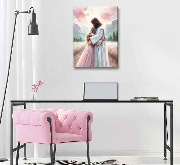 Multicolor_Jesus_Hugging_Woman_Canvas_Wall_Art_Christian_Bible_Stories_Painting_Picture_Wall_Decor_Religious_Belief_Inspirational_Poster_Print_Artwork_|_For_Living_Room_Bedroom_Home_Decoration
