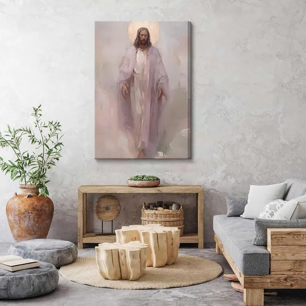 Multicolor_Framed_Jesus_Christ_Portrait_Holy_Wall_Art_God_Peace_Faith_Canvas_Wall_Decor_Abstract_Divine_Mercy_Religious_Pictures_Paintings_Posters_|_For_Living_Room_Bedroom_Church_Home_Decor_Ready_To_Hang_12x16in