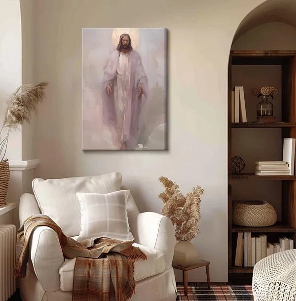 Multicolor_Framed_Jesus_Christ_Portrait_Holy_Wall_Art_God_Peace_Faith_Canvas_Wall_Decor_Abstract_Divine_Mercy_Religious_Pictures_Paintings_Posters_|_For_Living_Room_Bedroom_Church_Home_Decor_Ready_To_Hang_12x16in